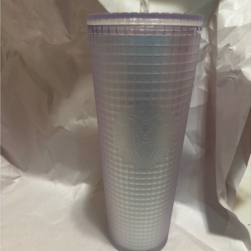 Starbucks Lavender Grid Tumbler